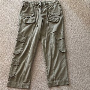 Free people women olive cargo pants size small